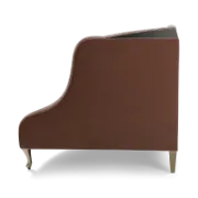 صورة كنب ركني أنيق بأجنحة منحنية