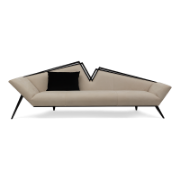 Brielle Tufted Leather Sofa