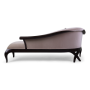 Sofia Curved Mahogany Sofa