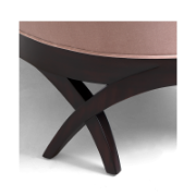 Sofia Curved Mahogany Sofa