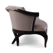 Sofia Curved Mahogany Sofa