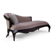 Sofia Curved Mahogany Sofa