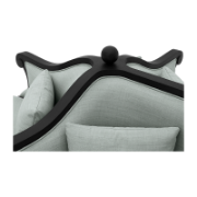 Tate Sculpted Mahogany Sofa