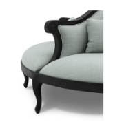 Tate Sculpted Mahogany Sofa