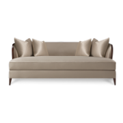 Laverna Straight-Back Mahogany Sofa