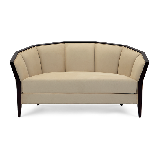 Iribe Art Deco Scalloped Settee