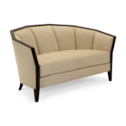 Iribe Art Deco Scalloped Settee