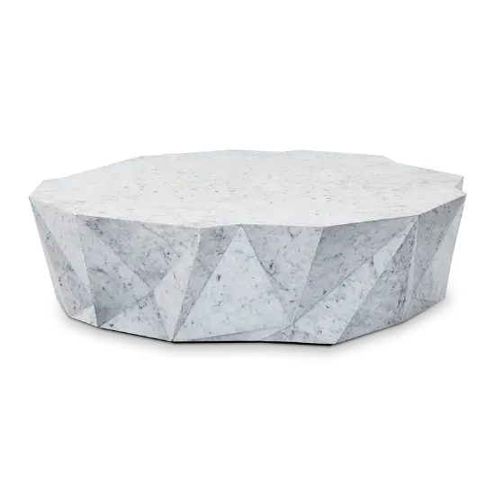 Marmo Faceted Marble Coffee Table