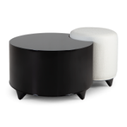 Chaumont Oval Cocktail Table & Ottoman Set