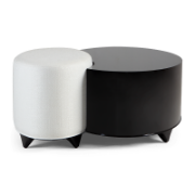 Chaumont Oval Cocktail Table & Ottoman Set