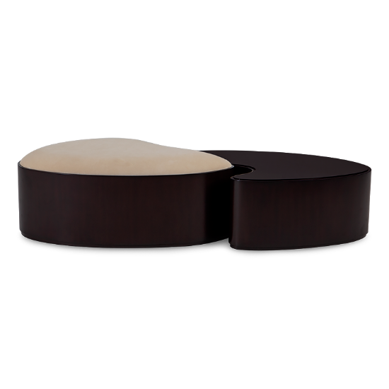 Yin Yang Ottoman & Coffee Table Set