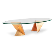 Origata Oval Glass Coffee Table
