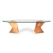 Origata Oval Glass Coffee Table