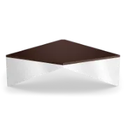Kite Geometric Wood & Mirror Coffee Table