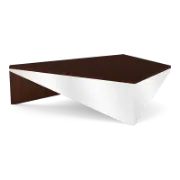 Kite Geometric Wood & Mirror Coffee Table