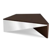 Kite Geometric Wood & Mirror Coffee Table