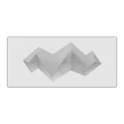 Emerie Zigzag Marble & Glass Coffee Table