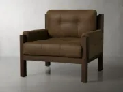 صورة كرسي جلدي بتصميم مميزئ