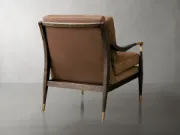 صورة كرسي جلدي نوبوك بانحناءات مريحة