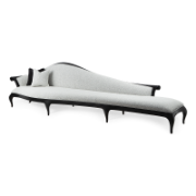 Sofia Curved Mahogany Sofa Collection