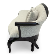 Sofia Curved Mahogany Sofa Collection