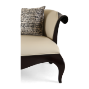 Sofia Curved Mahogany Sofa Collection