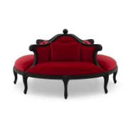 Tate Sculpted Mahogany Sofa Collection