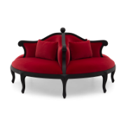 Tate Sculpted Mahogany Sofa Collection