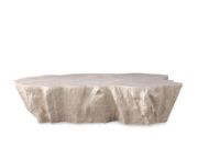 Handcrafted Petrified Wood Coffee Table