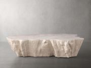 Handcrafted Petrified Wood Coffee Table