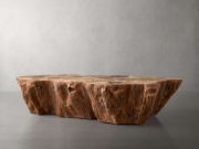 Handcrafted Petrified Wood Coffee Table