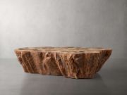 Handcrafted Petrified Wood Coffee Table