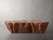 Handcrafted Petrified Wood Coffee Table