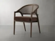صورة كرسي إيمي العصري بذراعين لتناول الطعام
