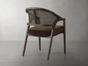 صورة كرسي إيمي العصري بذراعين لتناول الطعام