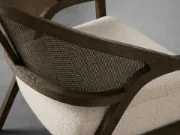 صورة كرسي إيمي العصري بذراعين لتناول الطعام