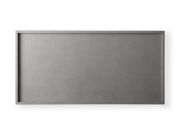 Shagreen-Pattern Leather & Steel Malone Coffee Table