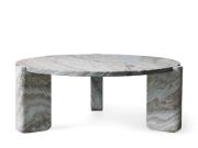 Lonelle Round Natural Stone Coffee Table