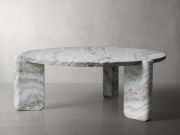 Lonelle Round Natural Stone Coffee Table
