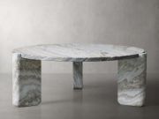 Lonelle Round Natural Stone Coffee Table