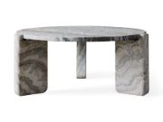 Lonelle Round Natural Stone Coffee Table