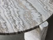 Lonelle Round Natural Stone Coffee Table