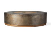 Acacius Round Coffee Table – Oxidized Steel & Reclaimed Yukas