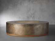Acacius Round Coffee Table – Oxidized Steel & Reclaimed Yukas