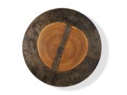 Acacius Round Coffee Table – Oxidized Steel & Reclaimed Yukas