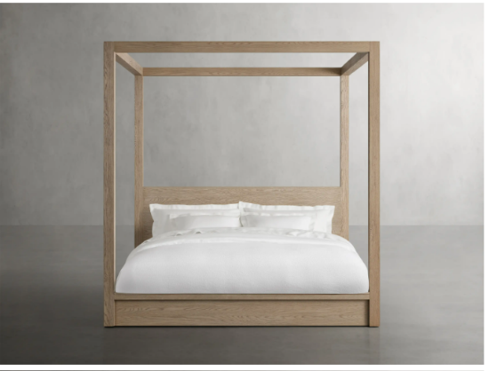 Picture of A rustic-modern bed made from solid
