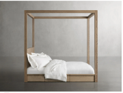 Picture of A rustic-modern bed made from solid