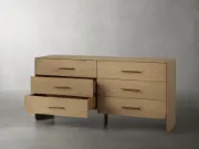 Picture of Felton Textured-Wood Six-Drawer Dresser