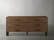 Picture of Felton Textured-Wood Six-Drawer Dresser