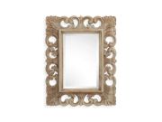 Hand-Carved Teak Frame Wall Mirror